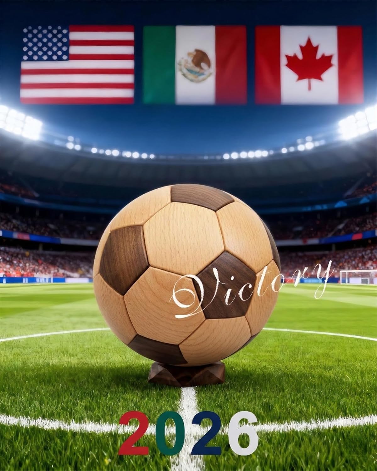 3D Wooden Soccer Ball Puzzle for Adults Mortise and Tenon Building Blocks Brain Teaser Premium Walnut and Beech Wood Desk Decor Unique Sports Fan Gift