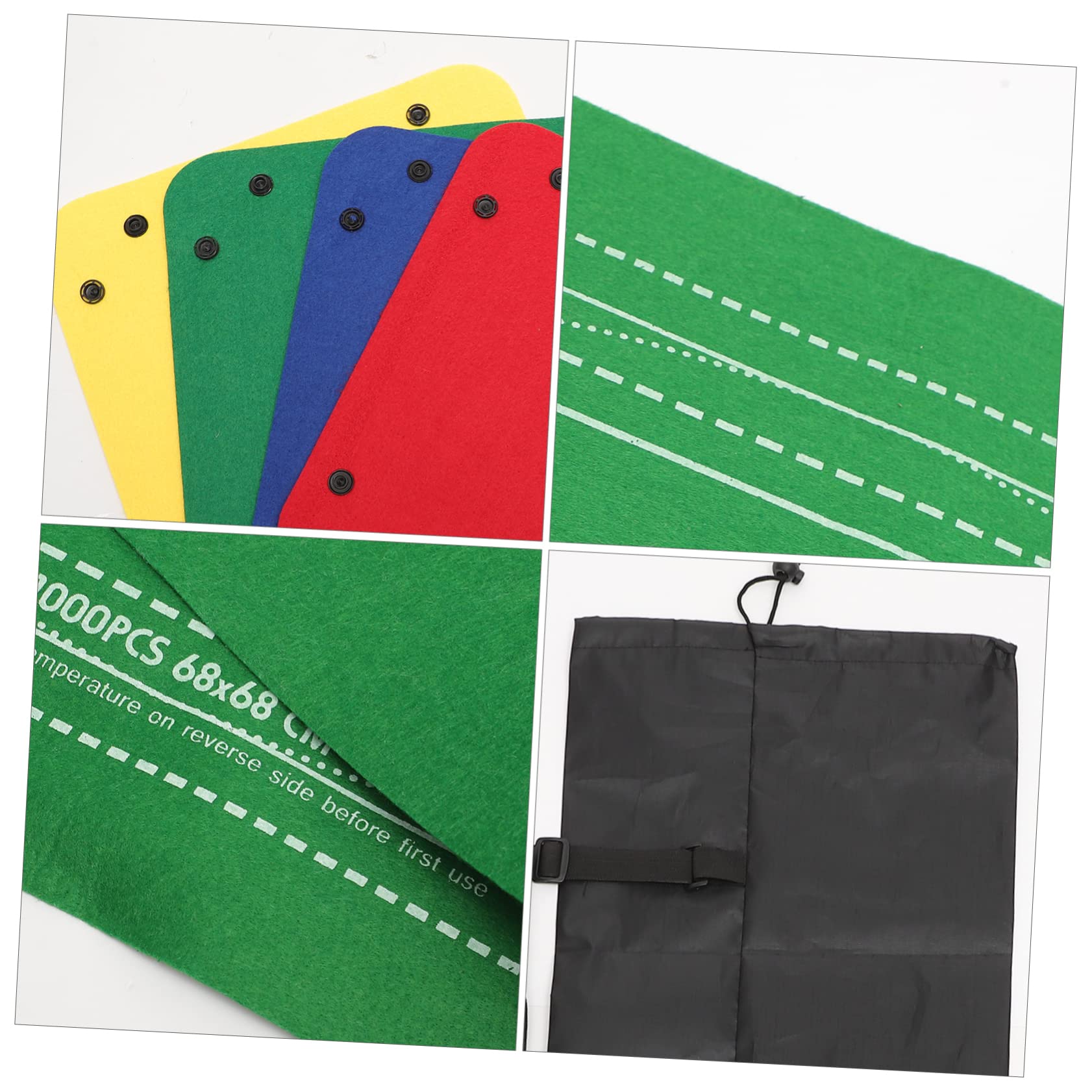 JOINPAYA Jigsaw Roll Mat for 2000 Pieces Puzzles Felt Puzzle Storage Mat Inflatable Tube Fixing Bands Random