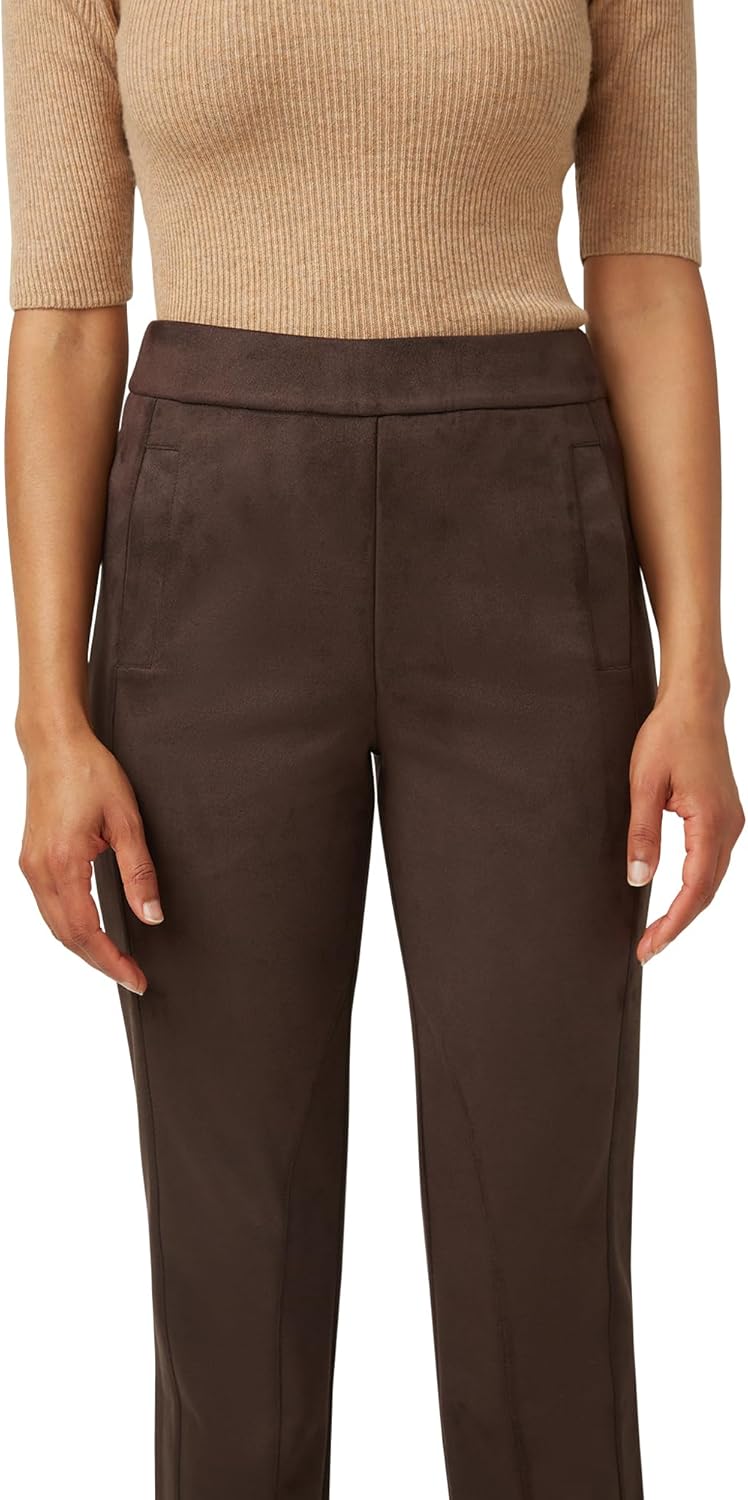 HUE Womens Suede Pull-on Pant - Image 4