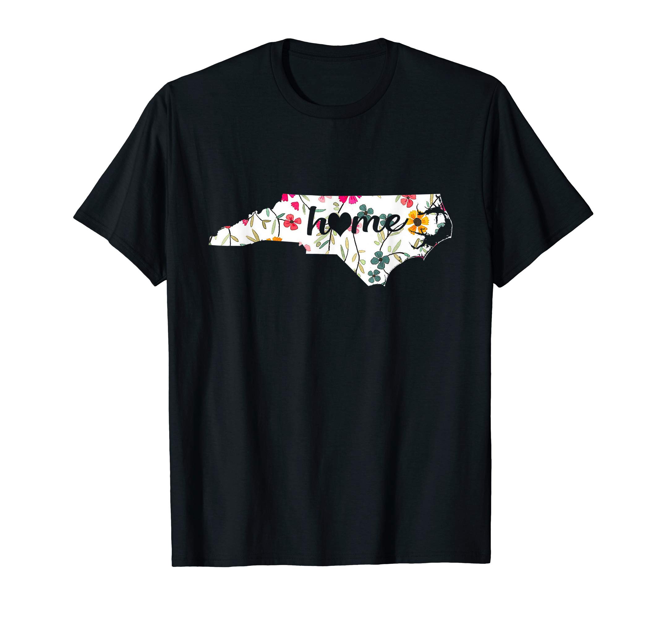 Floral North Carolina Home T-Shirt T-ShirtOEKO-TEX STANDARD 100