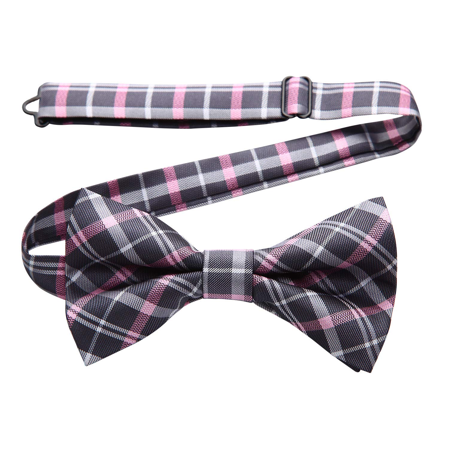 HISDERN Bow Ties for Men Pretied Bowties Classic Formal Business Bow Tie Adjustable Tuxedo Bowtie for Wedding Party