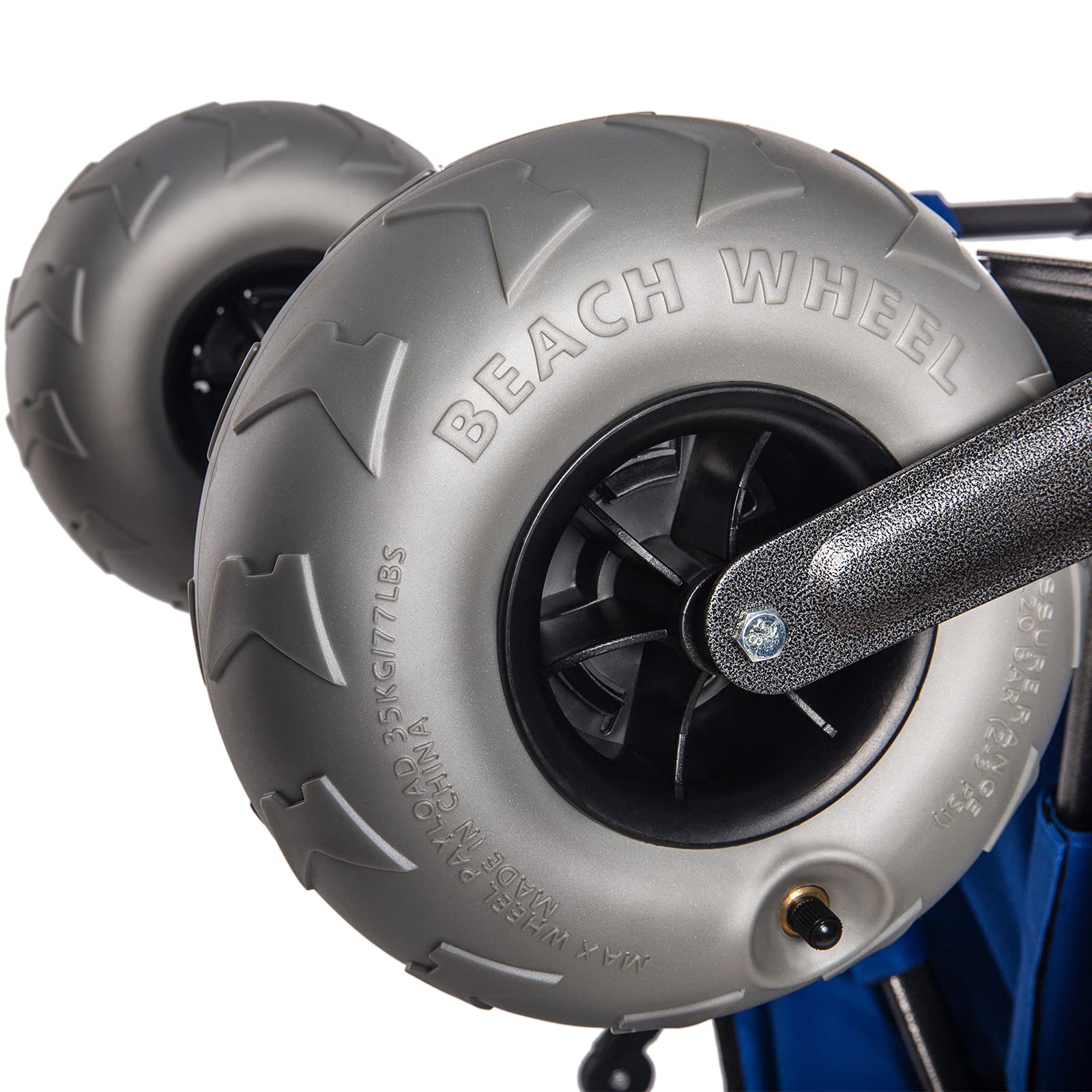 Sorin Outdoor Heavy Duty Collapsible Foldable Beach Cart with Balloon