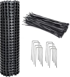 Tree Guard Protector Plants Wrap Plastic Tubes 15.7x 122 inches Around Trunk Bark, Tree Wrap with Zip Ties and 8pcs U-shap...