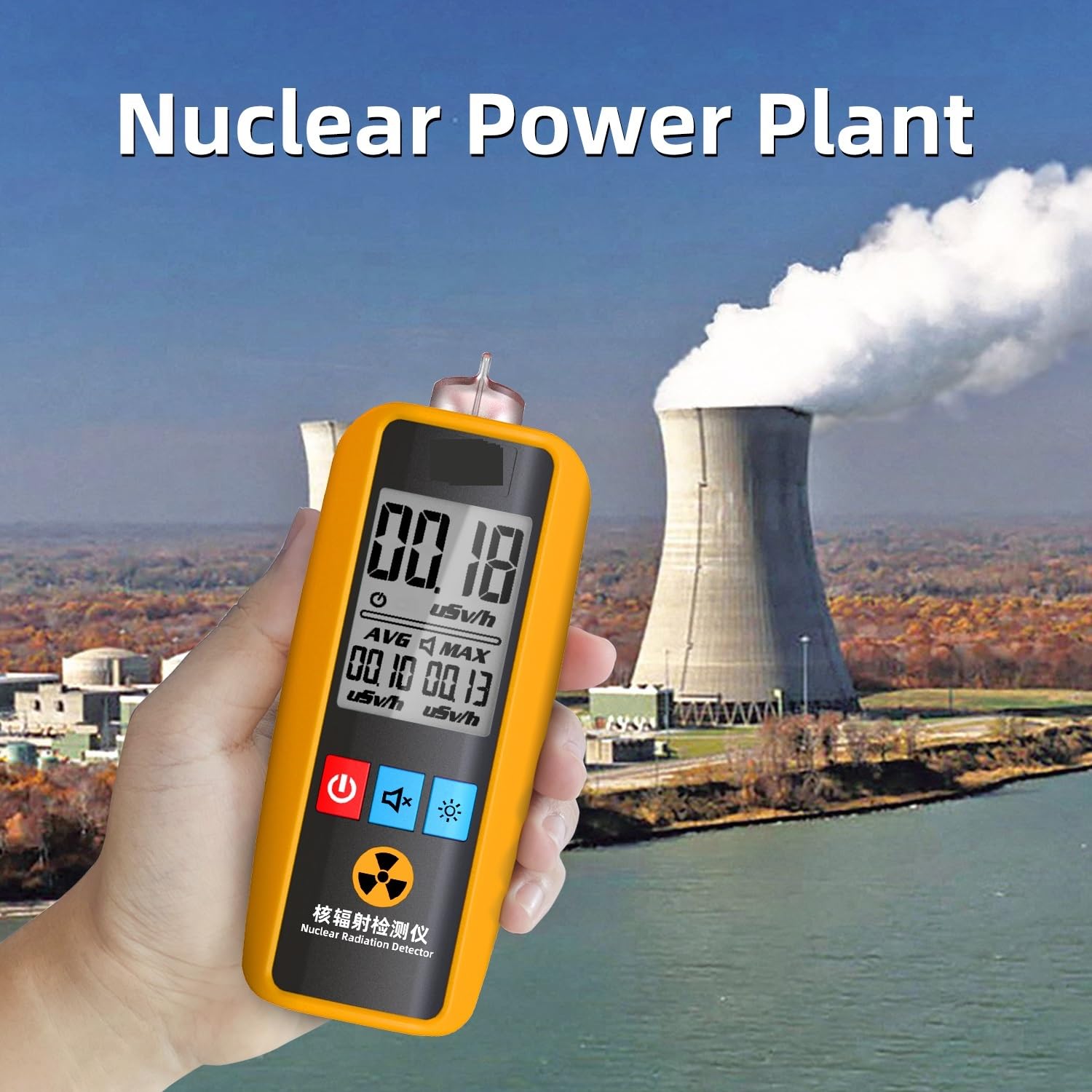 Contador Geiger Detector de radiación nuclear Rayos X Rayos Y Rayos Beta Dosímetro de radiación personal Probador de canicas