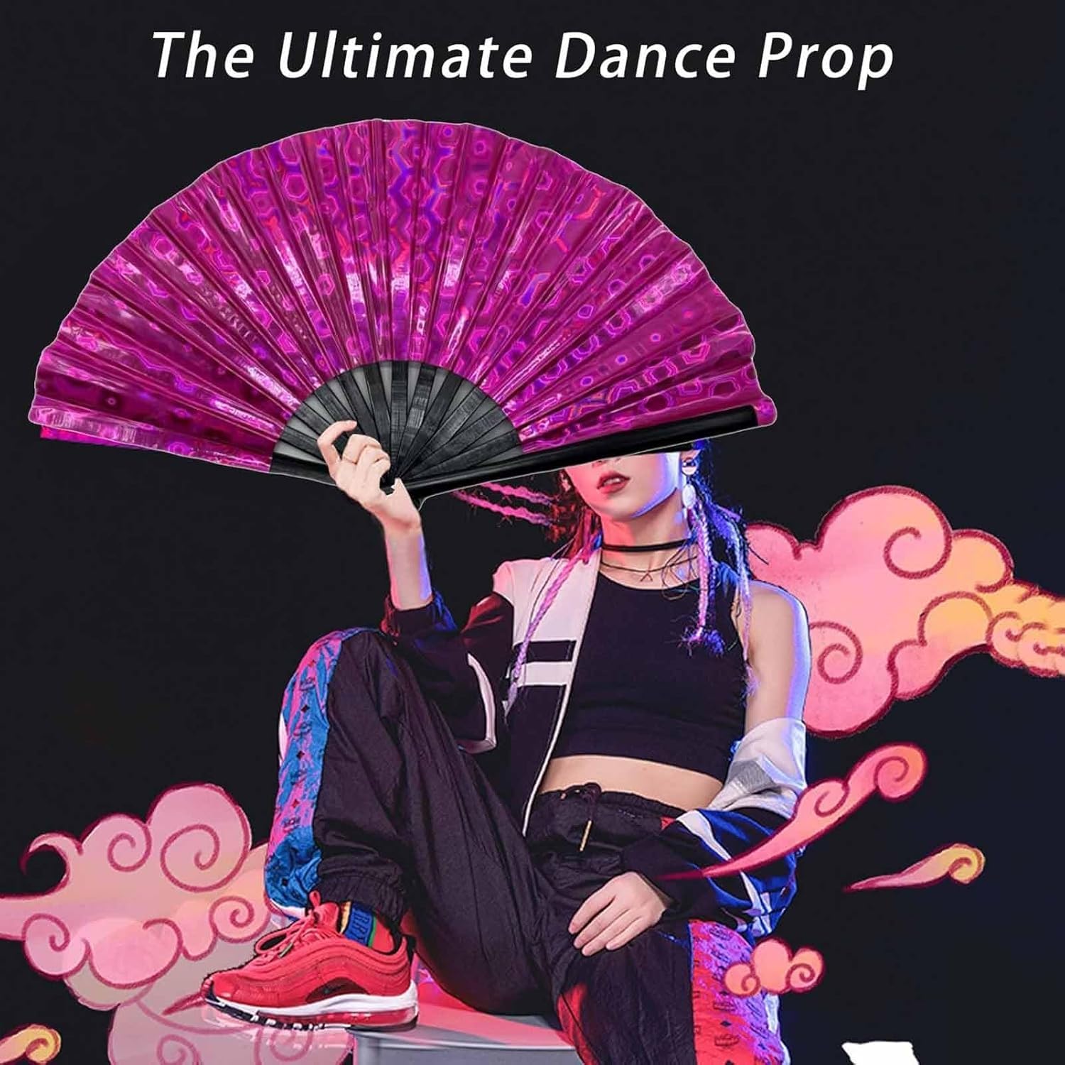 Popping Hand Clappers Line Dance Popping Hand Fans - Loud Clack Fans ...