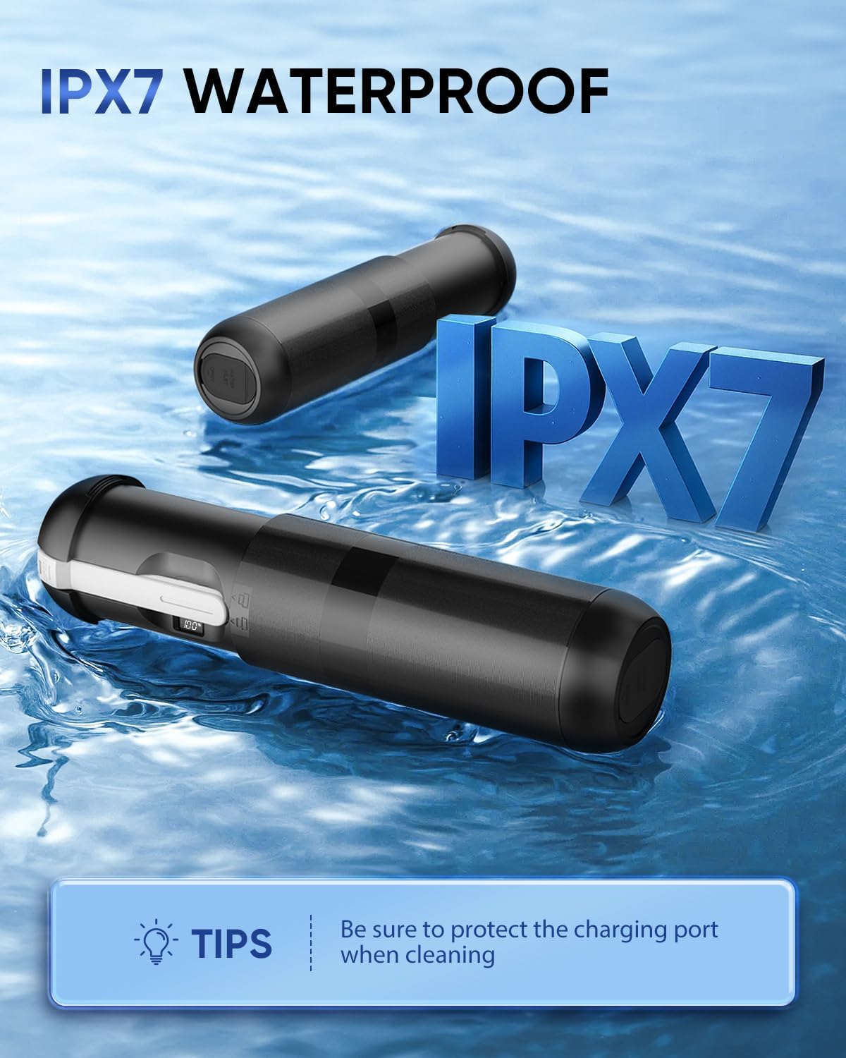 Portable Bidet for Travel - Electric Travel Bidet with 180° Adjustable Nozzle, 2 Spray Modes & IPX7 Waterproof | Rechargeable Personal Hygiene Solution for On-The-Go Adults