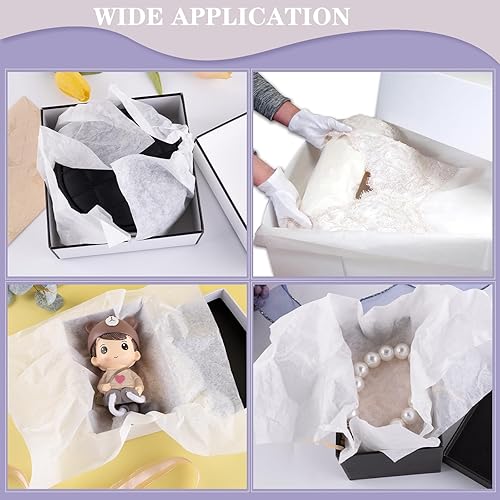 Miniatura 9 de Lineco Paquete de 100 hojas, 10 x 15 pulgadas, sin ácidos, color blanco