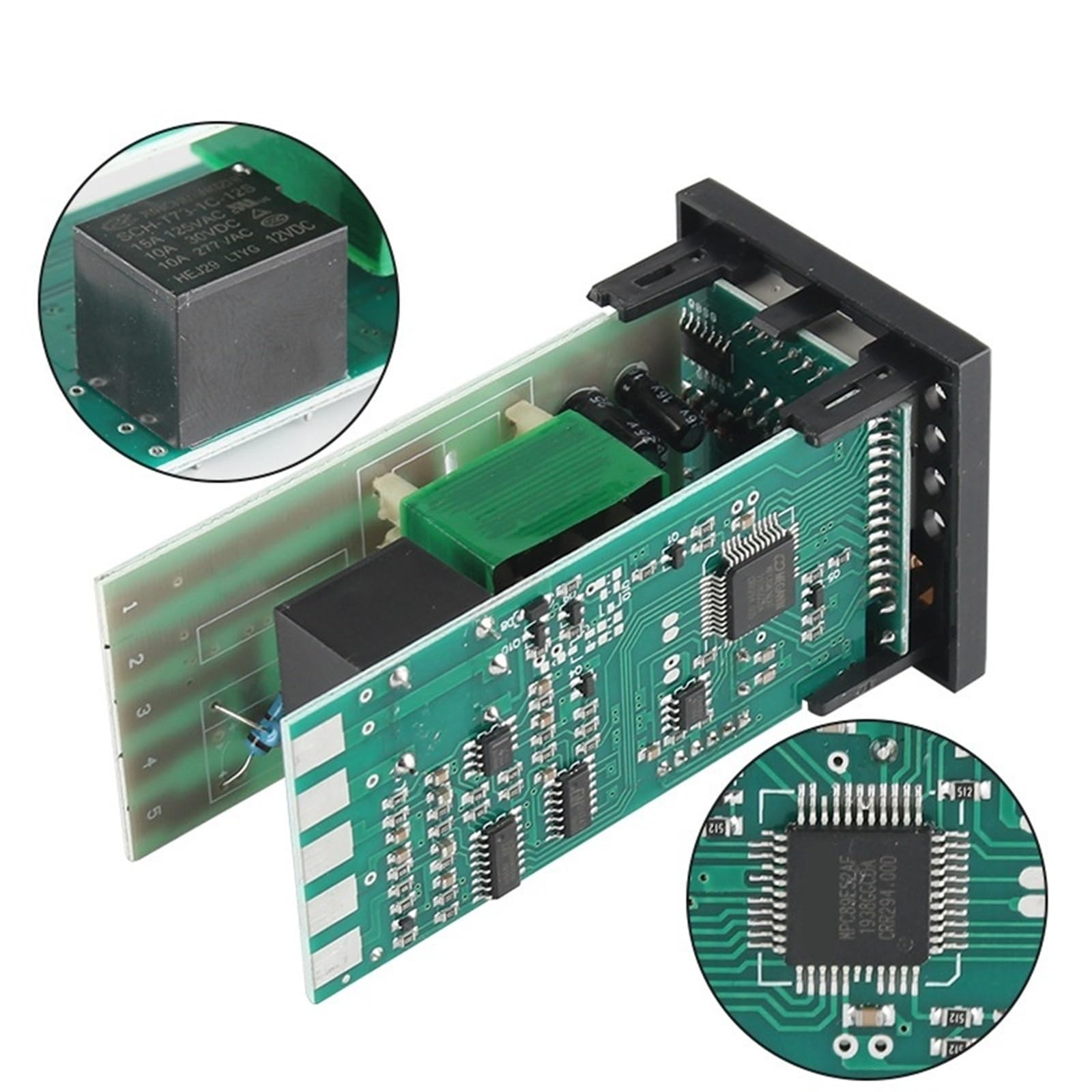 Allarme REX-C100 Kit regolatore di temperatura PID digitale da 110 V a 240 V da 0 a 1300 gradi con sensore sonda di tipo K(RELAY OUTPUT)