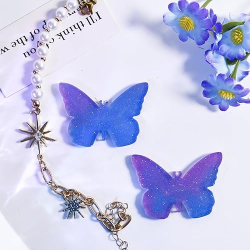 Miniatura 3 de Molde de resina de mariposa, moldes de silicona para colgantes, moldes de epoxi 3D, molde de fundición de bricolaje para hacer joyas, aretes,