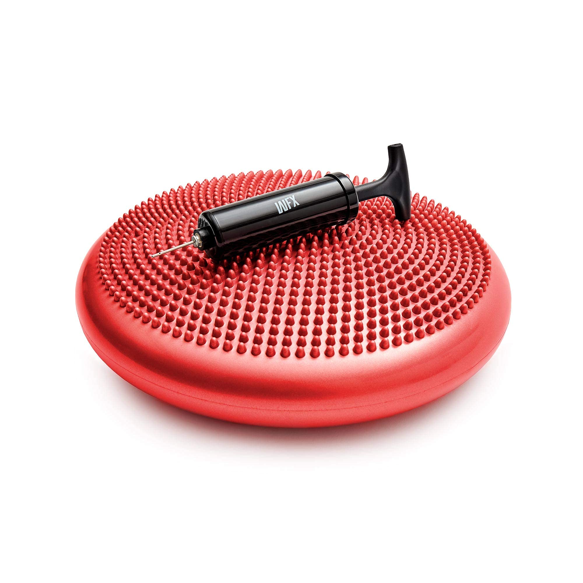 #DoYourFitness Cuscino di Seduta con Pompa/Diametro: 33 cm/Cuscino a Sfera con rilievi per Il miglioramento della Postura e l’Equilibrio. in PVC Lavabile, Antiscivolo/Disponibile in Diversi Colori