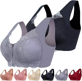 Dreamofup Bras for Women,Dream of Up Bra Front Clasp,Seamless Full Coverage Front Closure Support Bra for Women