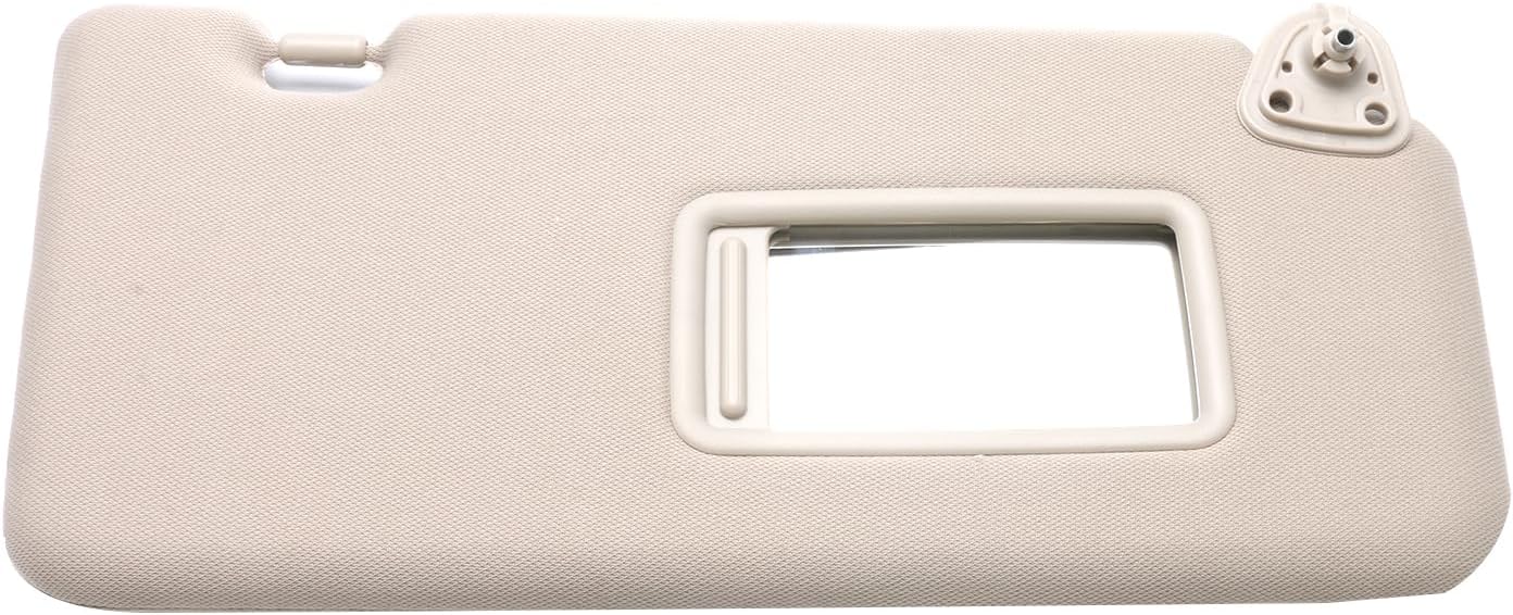 96400-EM31A 96400EM31A Sun Visor Gray with Mirror Right Passenger Side Compatible with Nissan Versa S, SL 4 Cyl 1.8L 2007 2008 2009 2010 2011 2012
