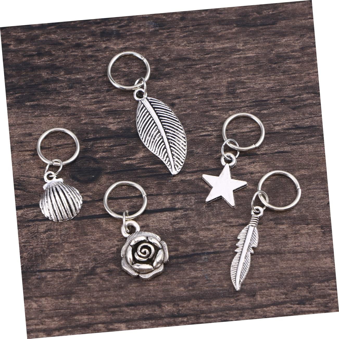 Spinki do włosów Spinki do włosów dla kobiet 105 szt. Akcesoria samochodowe Bling dla kobiet Włosy na warkocze Metalowe spinki do włosów do dredów Metalowe mankiety Pierścień do włosów Dekoracje DIY T