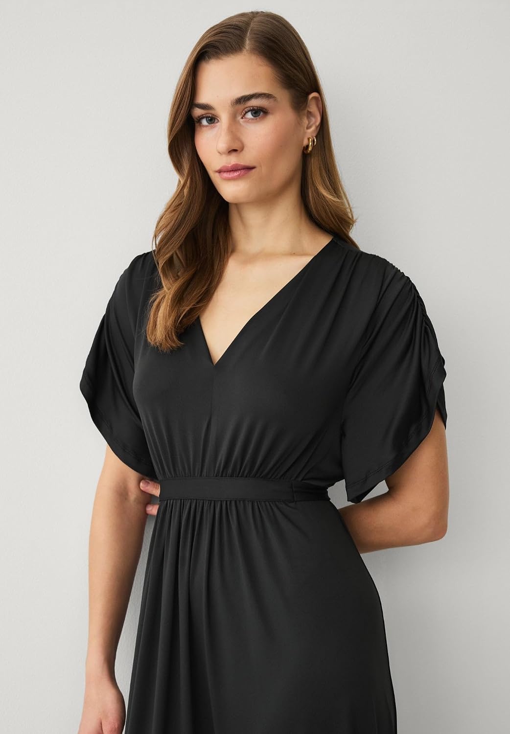 Ellos Plus Size Knit Tie-Back Maxi