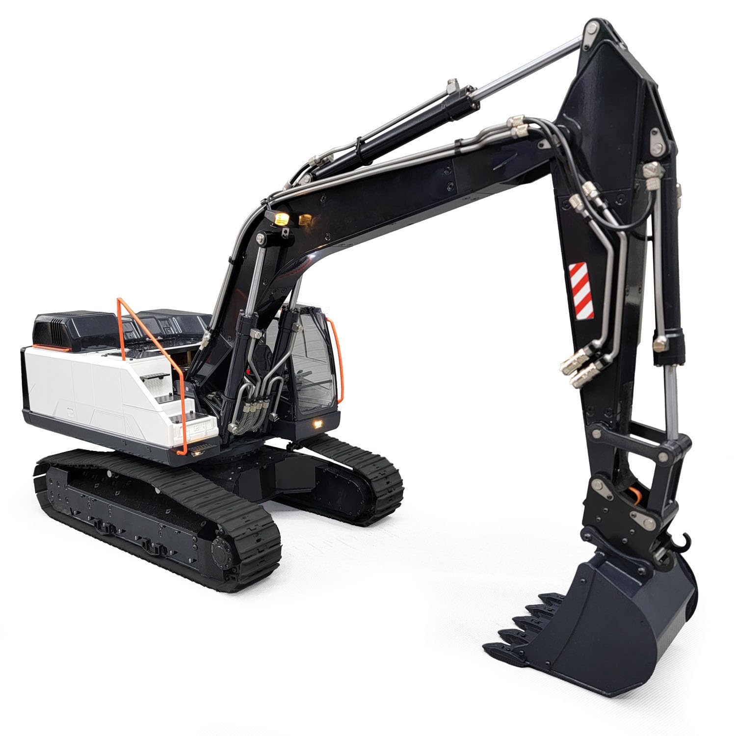 wheelfun 1:14 Kettenferngesteuerter Hydraulikbagger EC380 RC Engineering Fahrzeuge für Erwachsene Hobby (weiß)