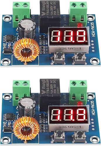 AEDIKO XH-M609 Módulo de protección de voltaje CC 12-36V Módulo de protección de circuito de sobredescarga, 2 unidades