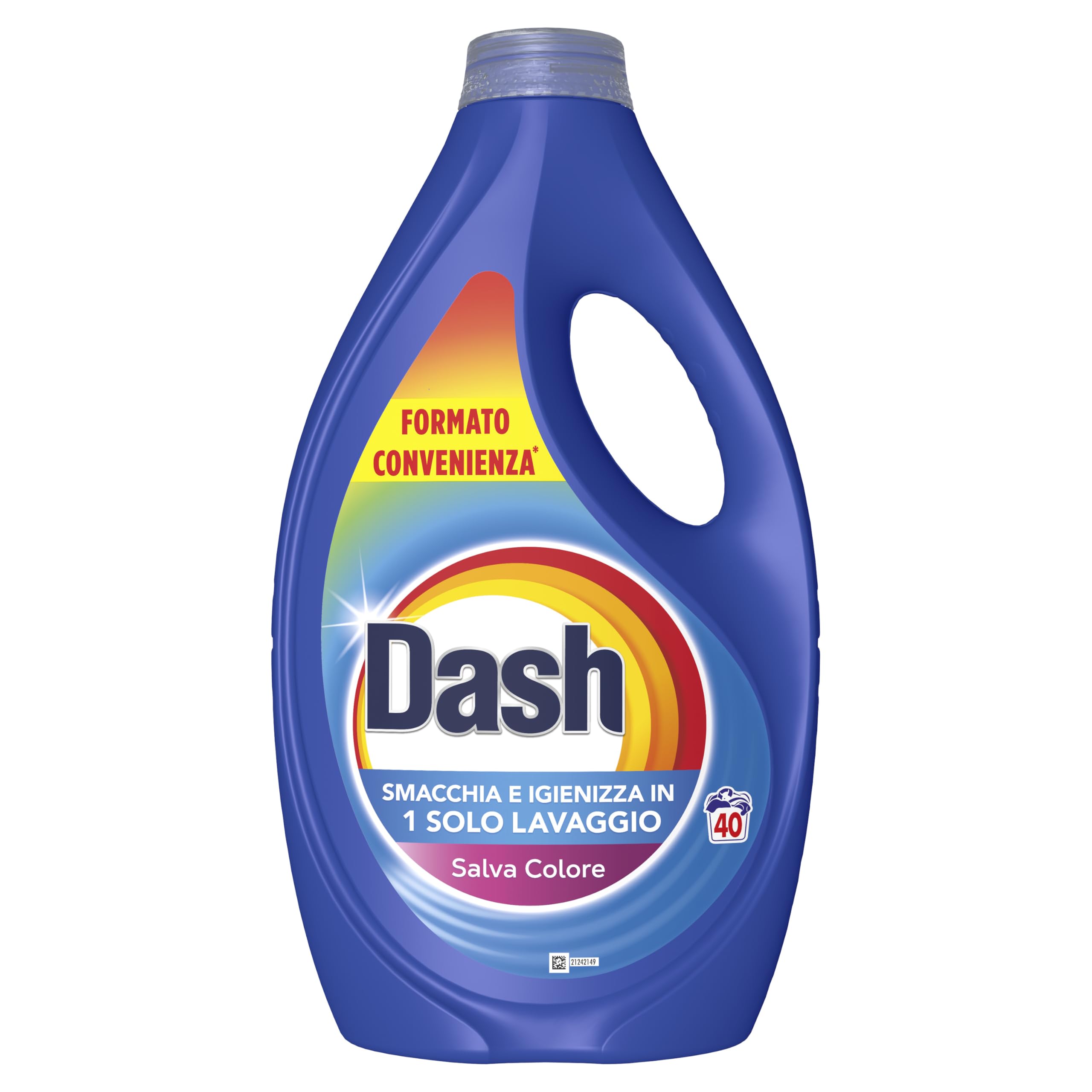 Dash Detersivo Liquido Lavatrice, 160 Lavaggi (4x40), Salva Colore, Brillantezza Per I Capi, Rimuove Le Macchi e Igienizza, Efficace Anche A Freddo E In Cicli Brevi