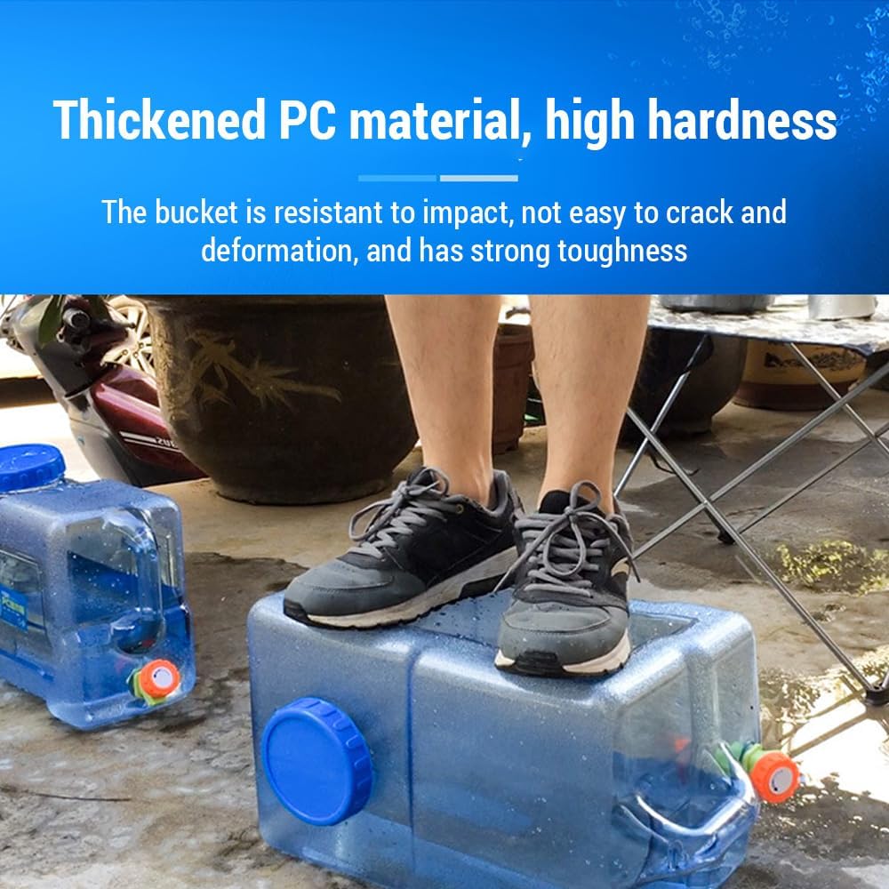 Camping Water Bucket Large acity Water Jug Water Storage Container with Fcet