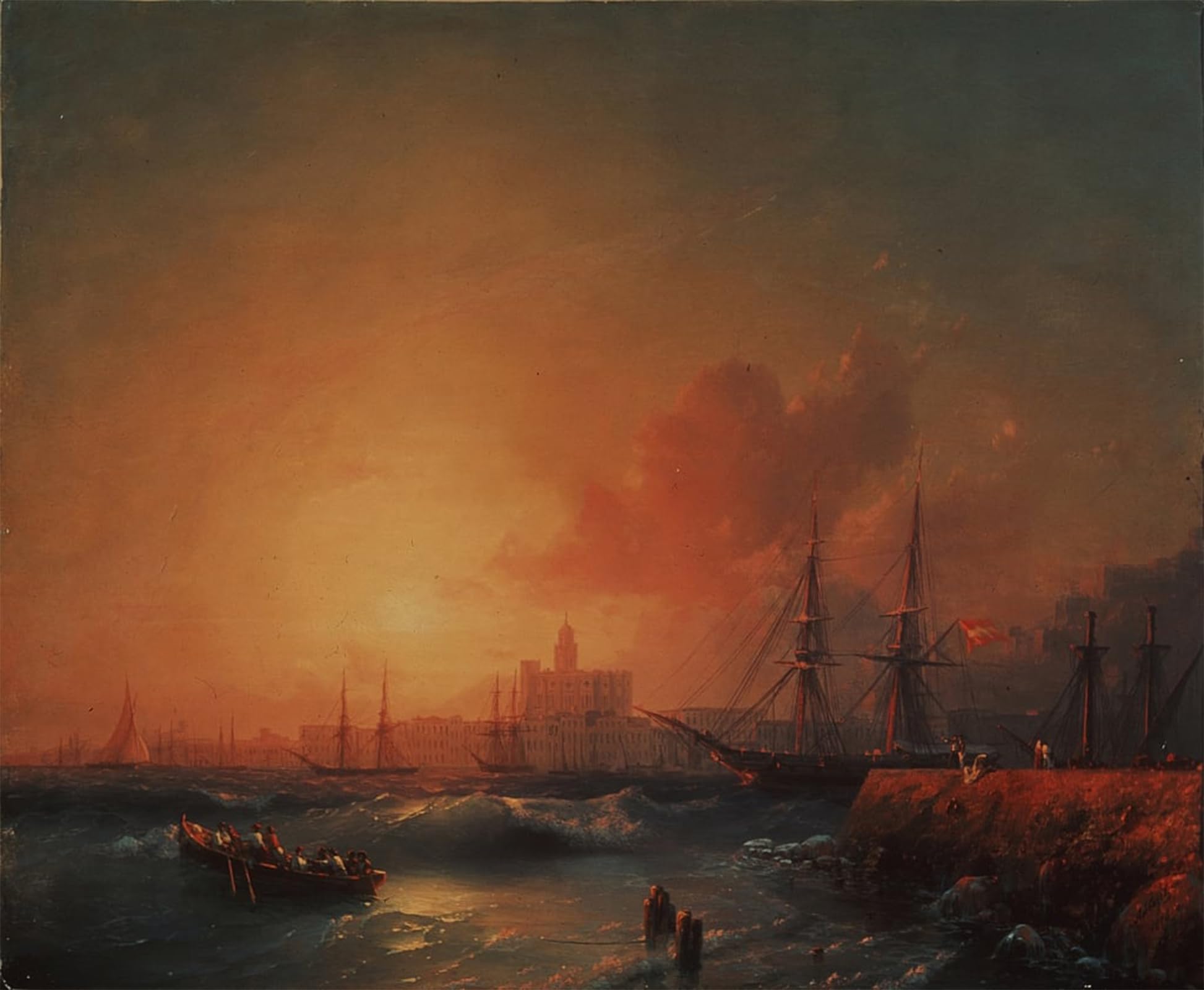 Tableau décoration chambre 60x90cm : sublimez un mur vide avec Aivazovsky - 5