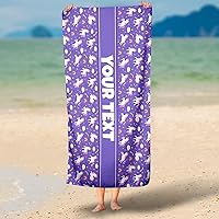 Vista 54 de Personalized Beach, Pool, Bath Towel for Kids - Robots, Custom Name/Text, Quick-Dry/Absorbent for Summer/Vacation/Children's Bathroom, Customized