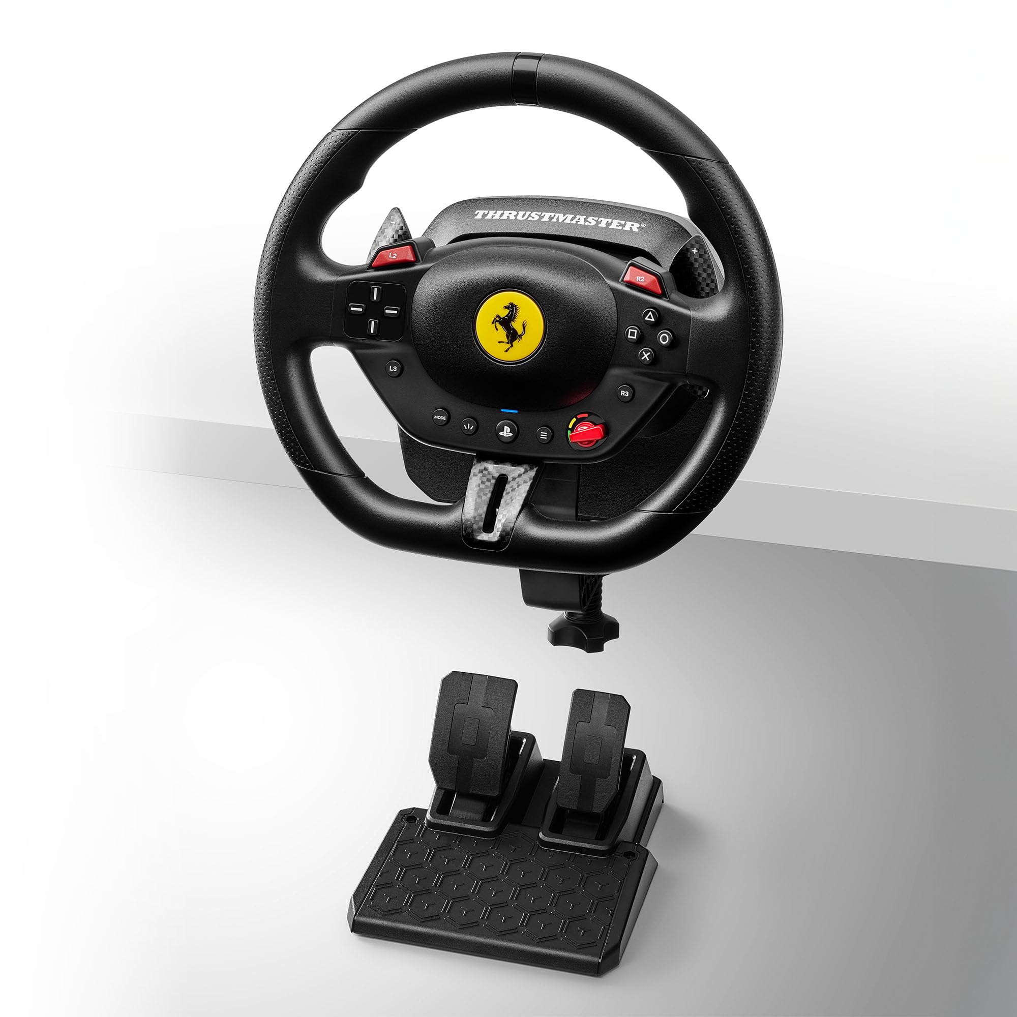 Thrustmaster T98 Ferrari 296 GTB – Volante da Corsa con Pedali per PS5, PS4 e PC, Replica Ufficiale Ferrari, Tecnologia Bungee Cord, Sensori Magnetici H.E.A.R.T - 3