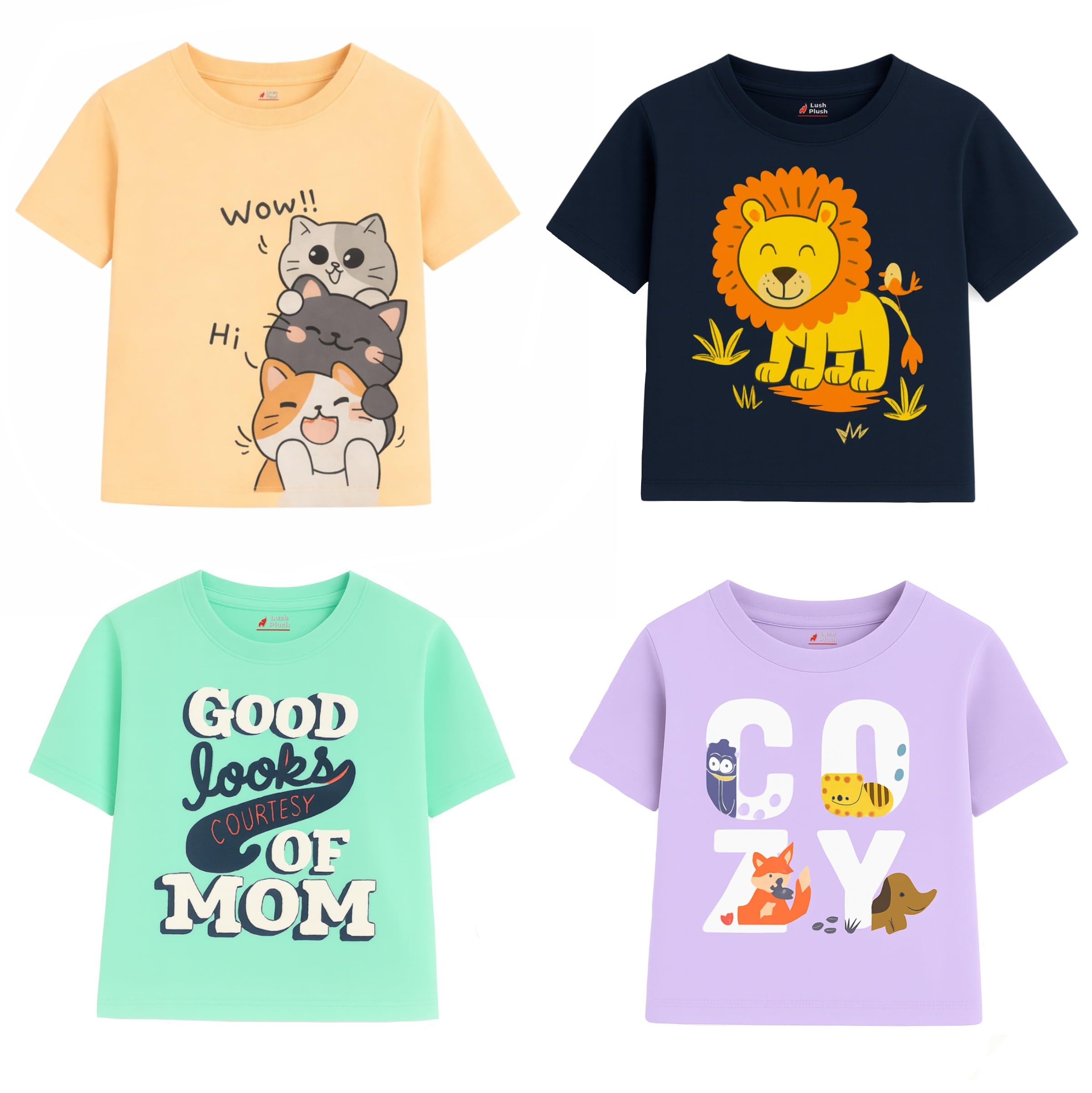 Boys High GSM Cotton Half Sleeve Printed Cotton T-Shirt-image-24