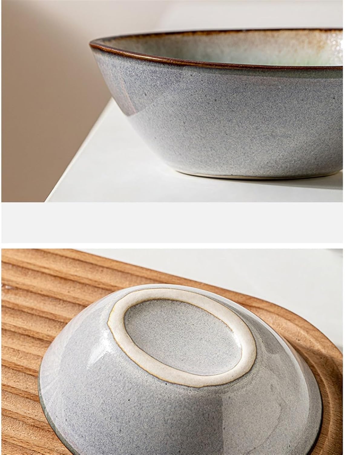 Soßenschale, Saucenteller Vintage Snackteller Salsa Dip Keramik Gewürz personalisierte Crackle-Glasur