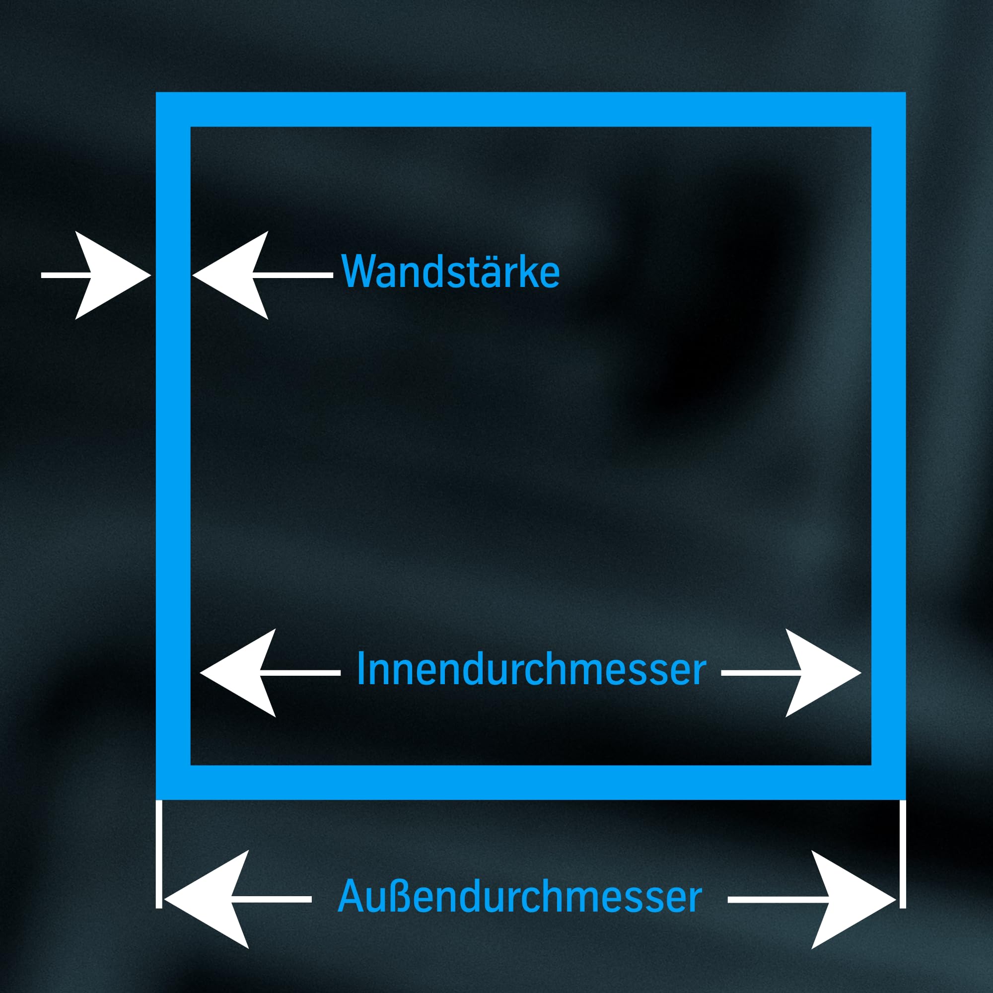 thyssenkrupp Vierkantrohr Edelstahl 25 x 25 x 2 mm in 2000 mm Länge | Quadratrohr Hohlprofil V2A Profilrohr | 1.4301 AISI 304