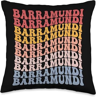 Barramundi Groovy Retro Fish Throw Pillow