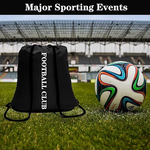 Miniatura 4 de 100 Pack Drawstring Backpack Black Bulk Drawstring Bags Nylon String Backpack Gym Cinch Sack Backpack Sport Bag Draw String Party Bags for Men or