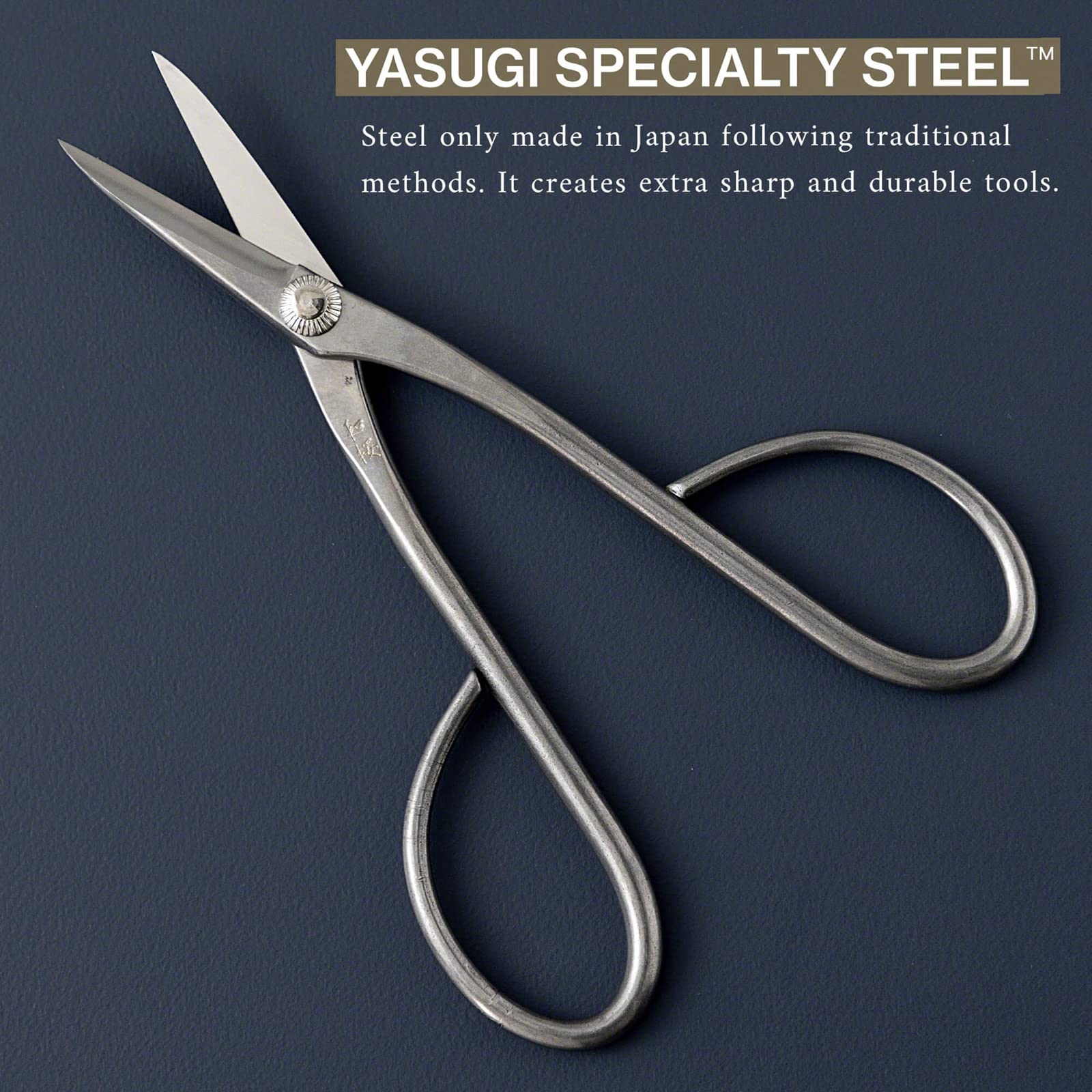 Wazakura Yasugi Stainless Steel Made in Japan Satsuki Bonsai Scissors 7.09