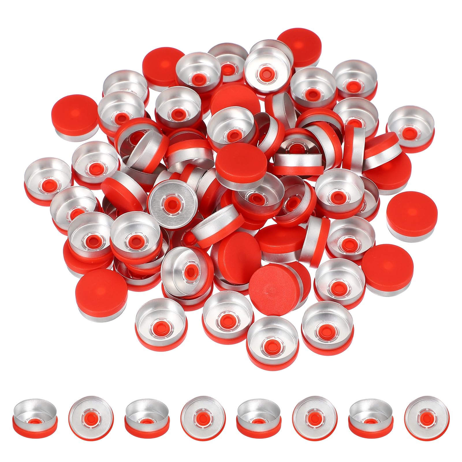 PATIKIL 20mm Aluminum Plastic Vial Top Caps Seals 250 Pcs Green — Amazon image 9