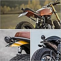 Vista 6 de Rich Choices - Faro trasero LED para motocicleta, luces de freno, lámpara de parada para Cafe Racer, Chopper, Bobber, personalizada