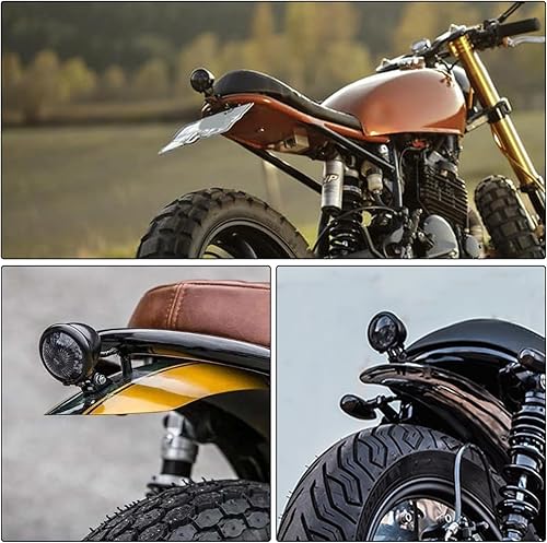 Miniatura 6 de Rich Choices Motocicleta LED luz trasera luces de freno conducción frenado lámpara para Cafe Racer Chopper Bobber personalizado