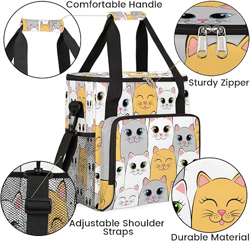 Miniatura 6 de Bonita cafetera para gatos, divertida bolsa de transporte de viaje para gatos, compatible con Keurig K-Mini o K-Mini Plus, portátil, de una sola