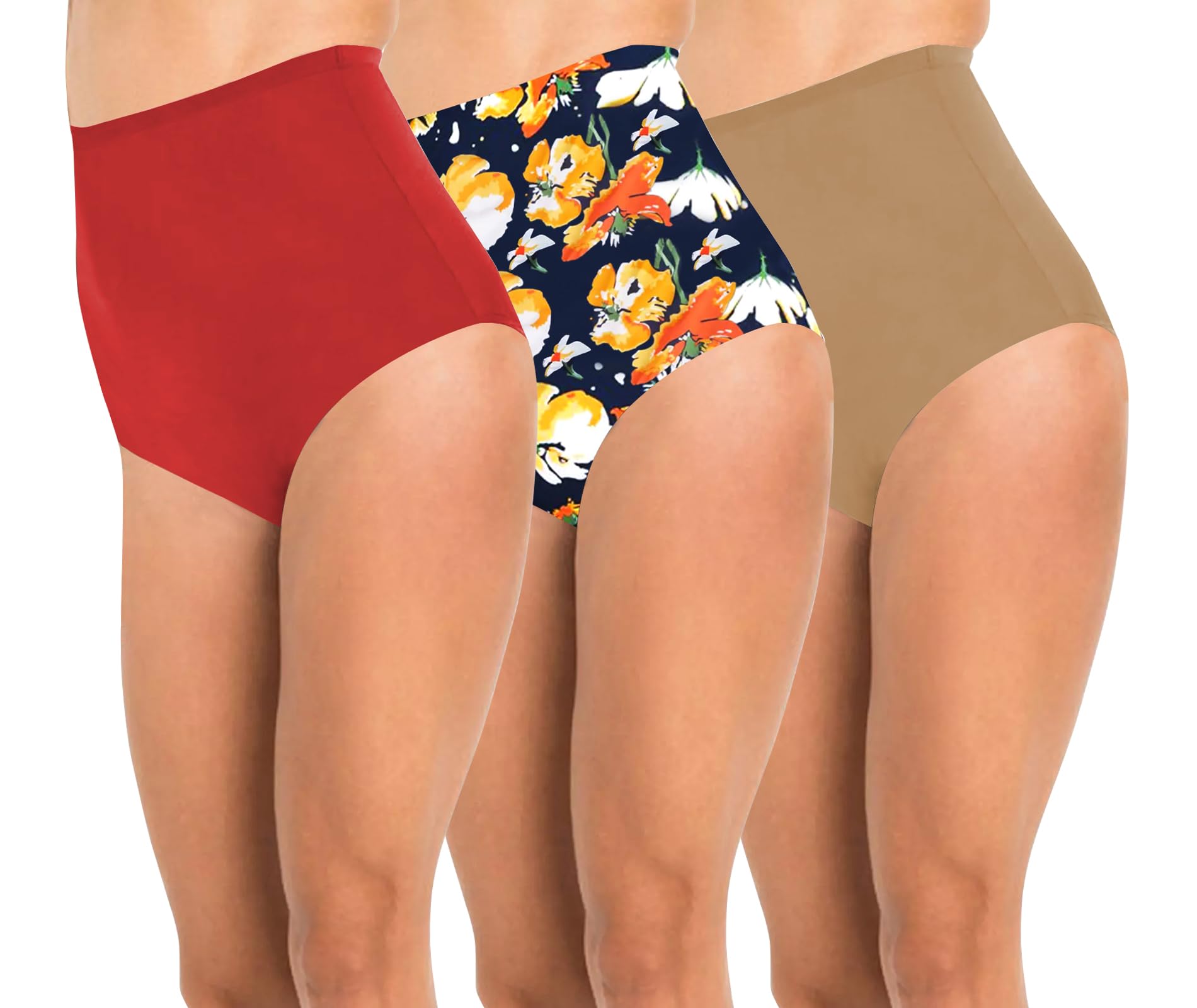 pepperika Women's High Waist 100% Cotton Lycra Stretchable Brief Underwear Full Coverage Maternity Pregnancy C-Section Recovery Hygiene After Delivery Panties (Colors and Prints May Vary)-picture-29