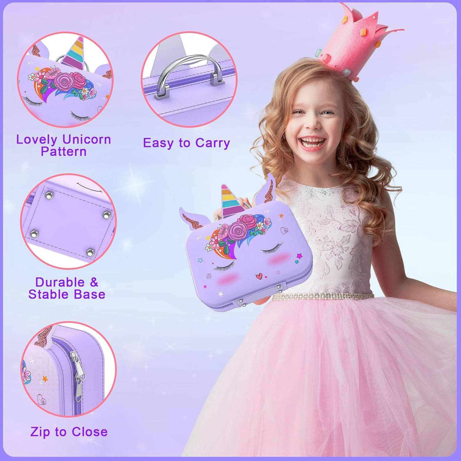 Kids Nail Polish Set for Girls, Non-Toxic All-in-One Nail Art Kit with Nail Dryer and Peelable Nail Polish, Ideal Gift Toys for Girls Age 3-12 - Image 5