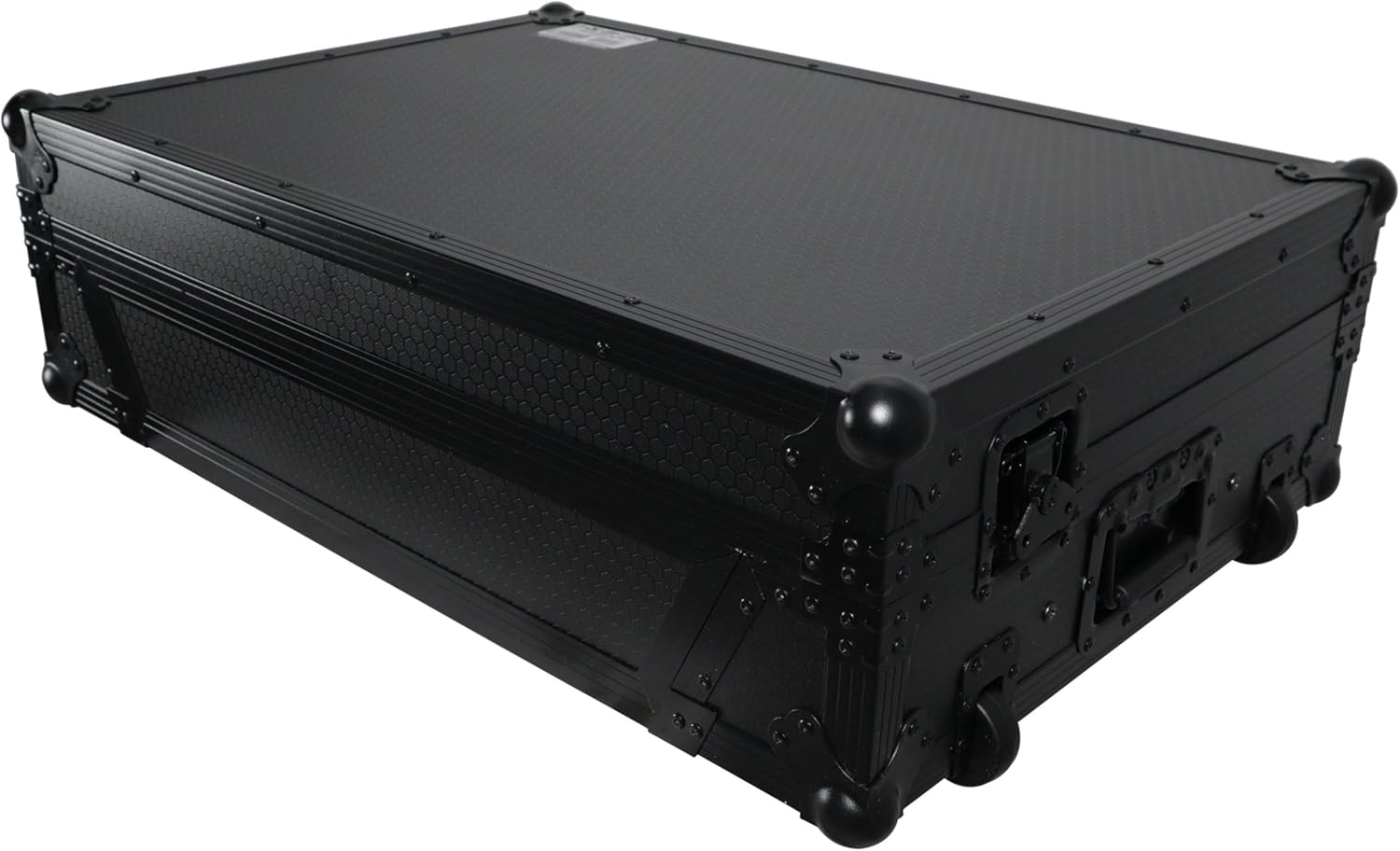 ProX XS-PRIME4 WLTBL ATA Flight Case For Denon PRIME 4 DJ Controller with Laptop Shelf 1U Rack Space and Wheels - Black