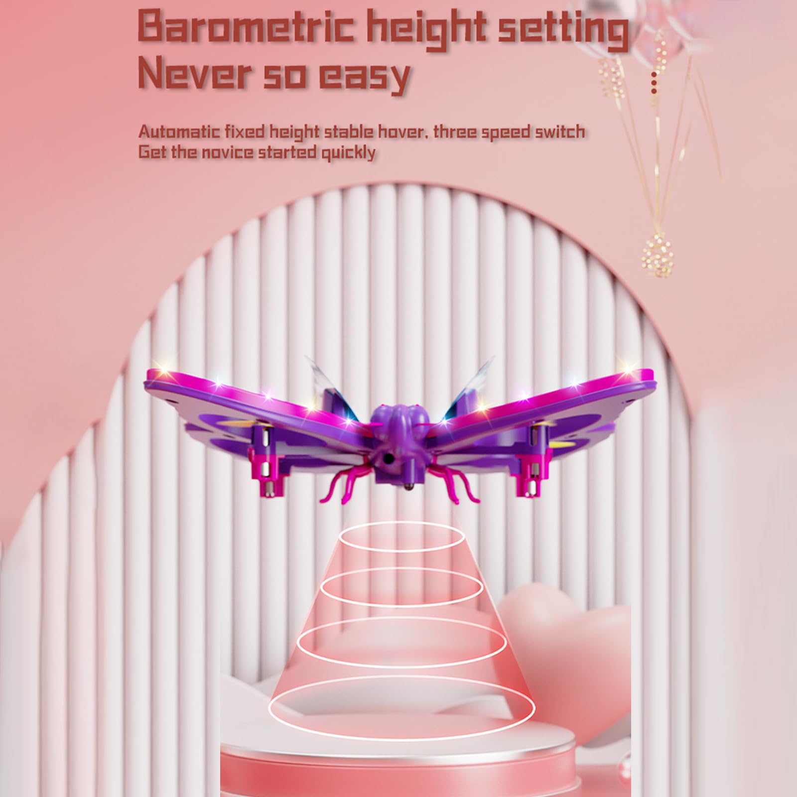 Goolsky Mini Drone per Bambini e Principianti, Drone Giocattolo Telecomandato da 2,4 GHz con Hovering Automatico, Luce LED, modalità Senza Testa, Quadricottero Telecomandato per Ragazzi e Ragazze
