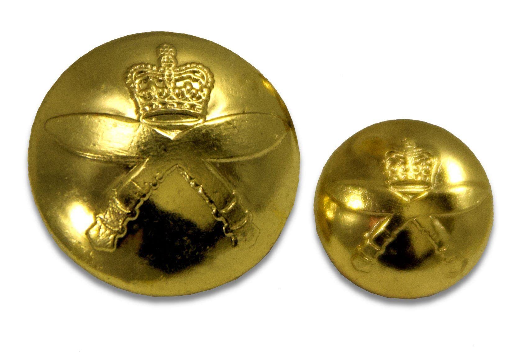 The Regimental Shop Men's Gold Royal Gurkha Rifles Regital Blazer Button Large - 22Mm (35-Ligne)