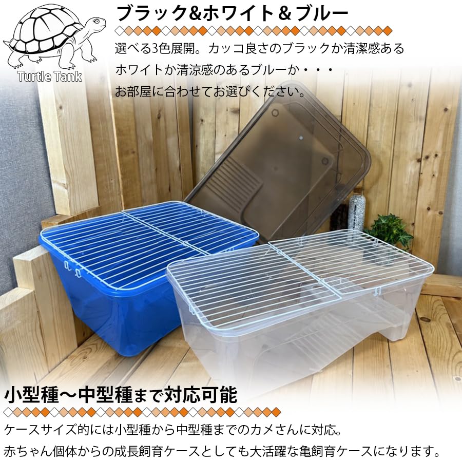爬虫類用飼育ケージ 　タートルタブ　ビバリア　亀飼育ケース　ゲージ　８個セット Amazon | 亀飼育ケース (中) タートルタブ 排水口付き タートルタンク