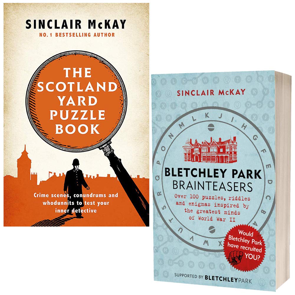 The Scotland Yard Puzzle Book & Bletchley Park Brainteasers By Sinclair