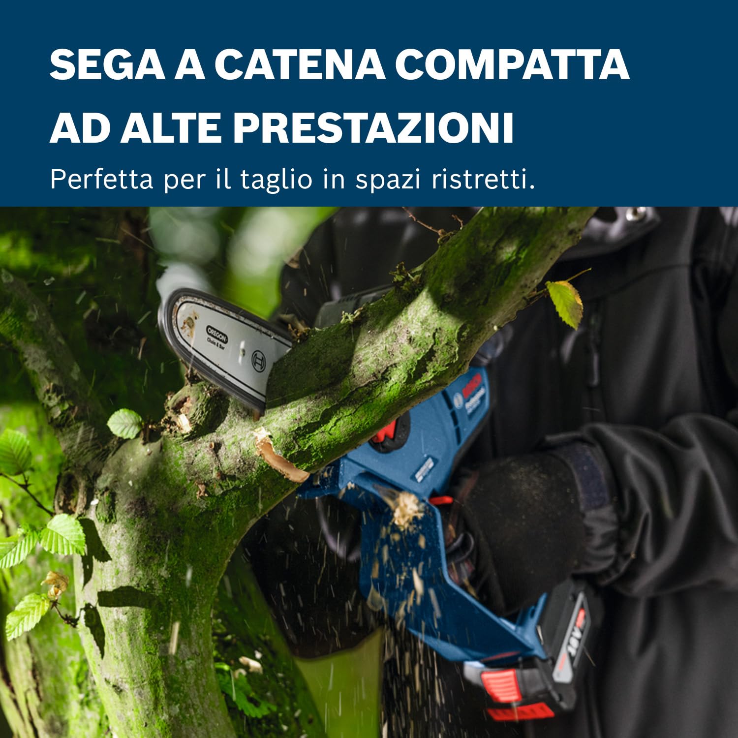 Bosch Professional 18V System Potatore GKE 18V-20 (fino a 350 tagli per carica della batteria, tagli fino a 18 cm, motore brushless, incl. guaina protettiva da 20 cm, senza batteria)