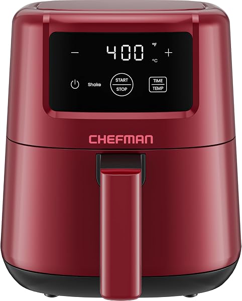 CHEFMAN 2 Qt Mini Air Fryer – Digital Space-Saving Compact Air Fryer with Nonstick and Dishwasher Safe Basket, Quick & E