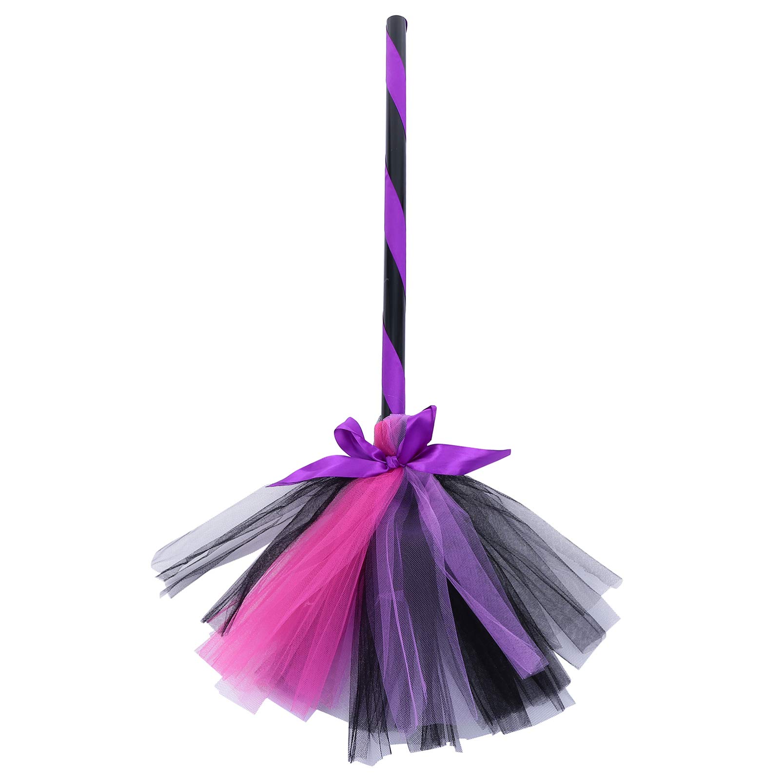 Healifty Broom Prop Witch Broomstick Costume Accessories Wizard Flying Felt Broom for Kids Adults Party
