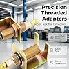 Detector de fugas de aire acondicionado automotriz universal, kit detector de fugas de AC, adaptadores roscados de precisión, prueba de presión para tuberías, condensadores y evaporadores de aire acondicionado, 1 pieza 5