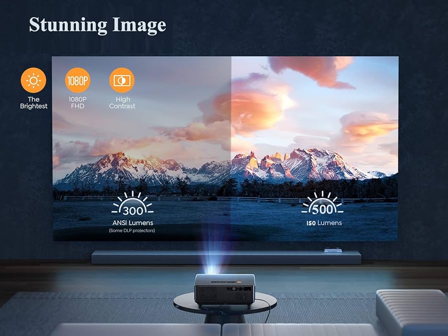 Amazon.com: YABER K1 Projector Ultra Bright, Home Theater Movie