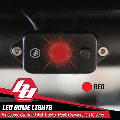 Miniatura 2 de Baja Designs Luz de domo LED con interruptor (rojo)