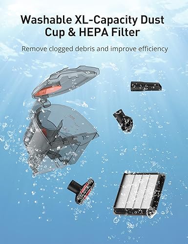 Miniatura 3 de Filtro HEPA de repuesto antialérgico apto para aspiradora AS-CA006, filtro HEPA lavable para pelo de mascotas, polvo, filtro de aspirador estilo