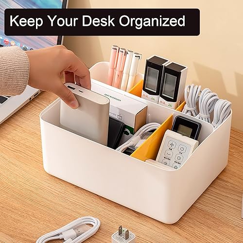 Miniatura 2 de Ctcwsh Organizador multifuncional para lápices, extraíble, dividido, oficina, hogar, baño, aula, organizador de plástico, cesta de almacenamiento